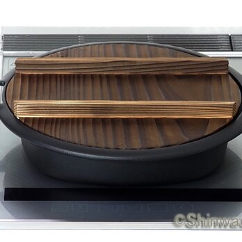 【お取り寄せ】南部鉄器 鉄鍋 すき焼き兼用餃子鍋 24cm 日本製 直火・IH対応