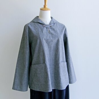 国産ダンガリー生地＊セーラーカラーのプルオーバー