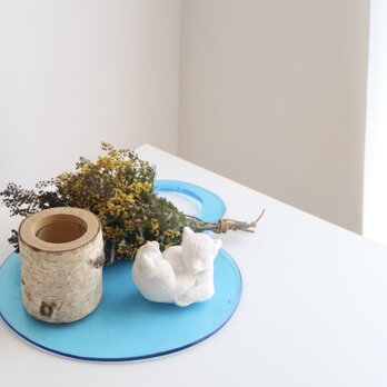 Lindshammar / ガラスのチーズプレートNo.5476