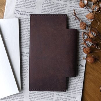 連結バンド／野帳ノート／測量野帳／野帳スケッチ／ダークブラウン