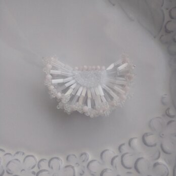 刺繍ブローチ　Frost