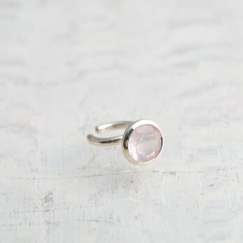 SV × ローズクォーツ　ふわり　イヤーカフ