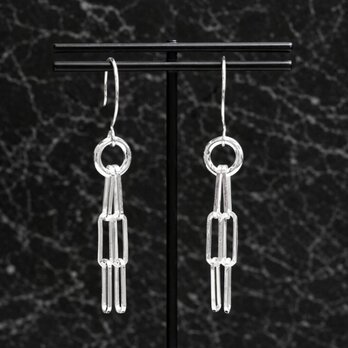 【イヤリング交換可能　ピアス】ラピス　シルバー　ピアス