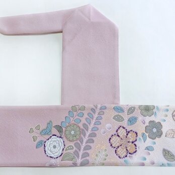 弓巻き　ピンク　辻が花　訪問着2