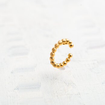 イヤーカフ つぶつぶ シルバー ゴールドコーティング　