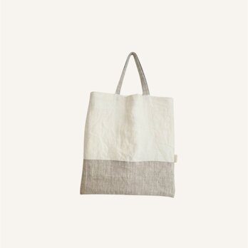 天日干しリネンと麻の手提げbag