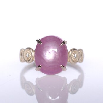 スタールビー&ダイヤK10リング DAHMA(ダーマ)[D064]