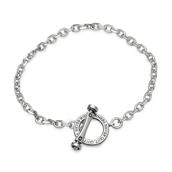 シルバー925ブレスレット メンズ つけっぱなし　BR37