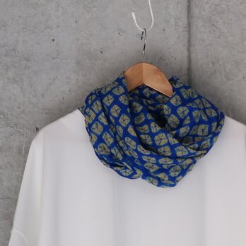 絞りのスヌード　着物リメイク