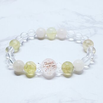 ✦一点限定✦就職・転職・引っ越しなど新しい環境に◎天然石ブレスレット｜スーパーセブン・プレナイト No.870