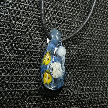 海月、オウムガイ、熱帯魚　NO.457（ガラス、とんぼ玉、海、一点物、伝統工芸）