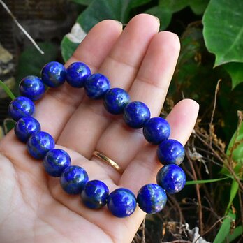 群青色の惑星★ラピスラズリ ブレスレット lapb003