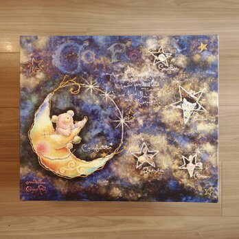 アートパネル(手彩色一点物)F8サイズ・my special place☆〜with you