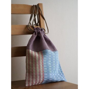 手織り Linen-KinchakuBag（20%off)