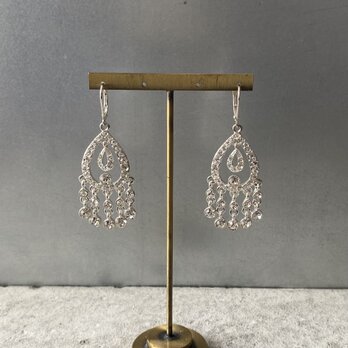 Vintage 90s-00s USA retro crystal bijou tassel pierce