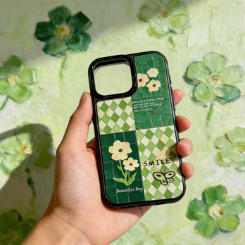 iPhone 16 15 14 13 ケース 螺鈿風 天然貝シェル アイスランド 全機種対応 ソフト 耐衝撃カバー ケース