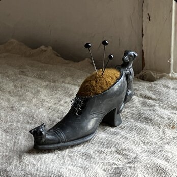 イギリス　ピューター　ピンクッション　アンティーク