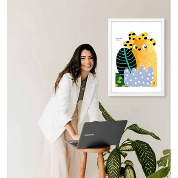 どうかしてる？　ネコ　送料無料 　sei新着作品　ポスター　イラスト　アートポスター　アート/sei検索新着順　3344