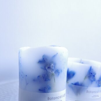 デルフィニウムの青い灯り LEDキャンドル専用ボタニカルホルダー 母の日ギフトにも