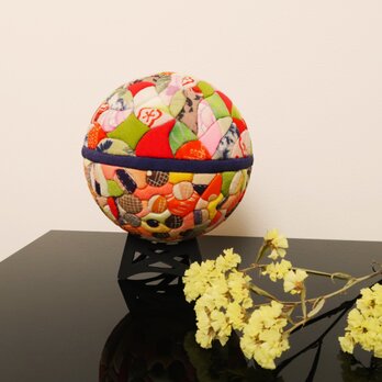 木目込み毬　with 　スタンド #82