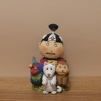 五月人形　桃太郎ご一行さま