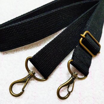 ショルダーバッグ用アクリルベルト　黒・３cm幅