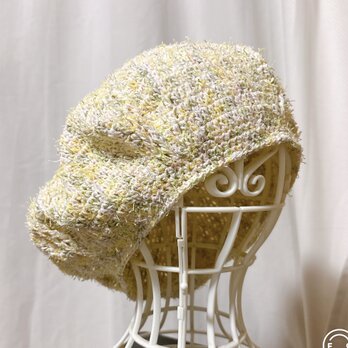 コットンのベレー帽