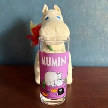 Sweden Mumin glas୨୧⁎༶スウェーデン限定 MAX ノベルティ ムーミン グラス パープル