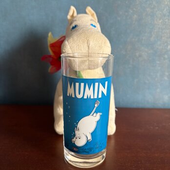 Sweden Mumin glas୨୧⁎༶スウェーデン限定 MAX ノベルティ ムーミン グラス ネイビー