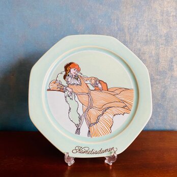 Vintage Hoganas Keramik⋆༶⠜オールドホガナス コレクタブルプレート/ウォールプレート 椿姫