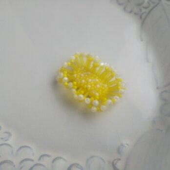 刺繍ブローチ　Frost