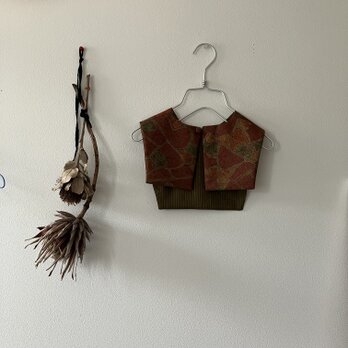 古布リメイクのつけ襟(o-002)