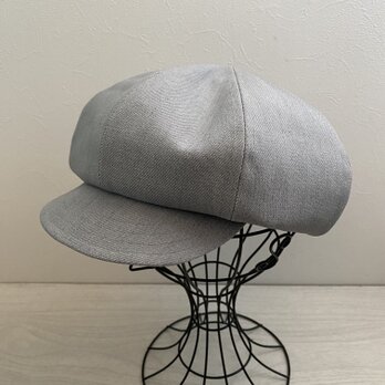 送料無料　深めコットンのキャスケット（グレー）