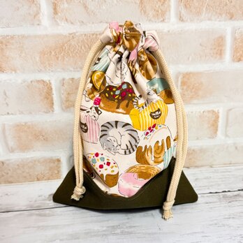 巾着袋　小　【アニマルブレッド】