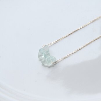 フローライトリボンのネックレス　no,1１４kgf