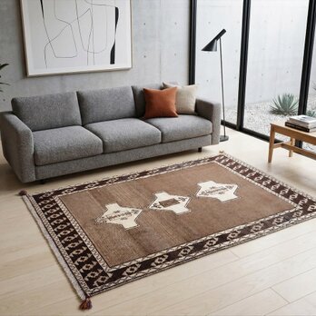 ペルシャ　オールドギャッベ　15年前　リビング　ラグ　177x112㎝　無染めウール　肌ざわり最高　良品　RJ12412