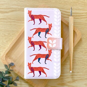 【受注制作品】サーバルのiPhoneケース《Android対応》手帳型スマホケース 名入れ ギフト 動物 おしゃれ