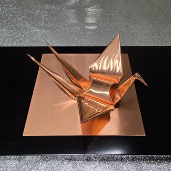 銅板折り鶴　推奨仕様　【双鶴】
