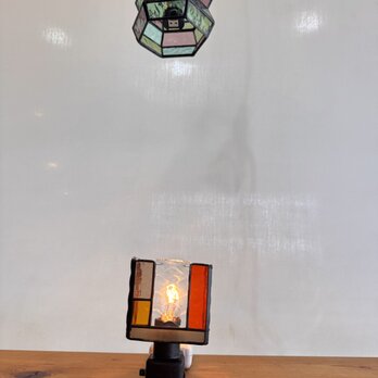 lattice orangeおやすみライト　ステンドグラス