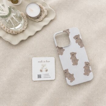 ベージュとくま｜made in bear（iPhone / Android対応 スマホケース）
