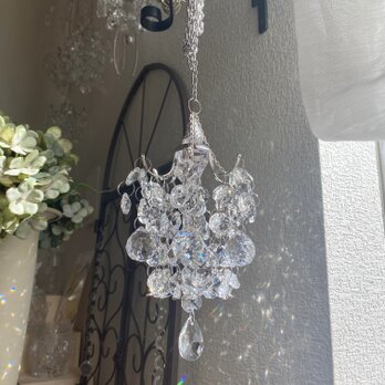 プチシャンデリア　サンキャッチャー　プリズムドレープ ｜Antique Prism  ｜Window Decor