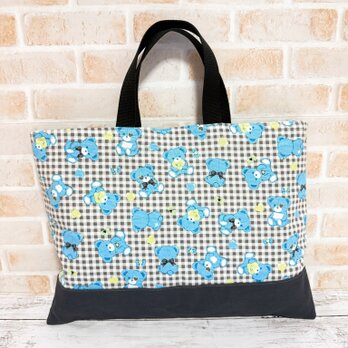 レッスンバッグ(裏キルト)　【やみクマ】