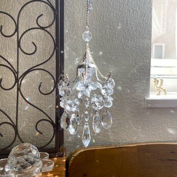プチシャンデリア　サンキャッチャー　 光のしずく　｜Antique Prism ｜window decor