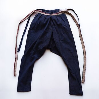 藍染もんぺ｜ジャパンヴィンテージ 大正〜昭和初期｜古布 木綿 ハンドメイド