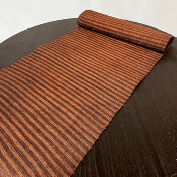 奈良麻 柿渋染め生地K26014