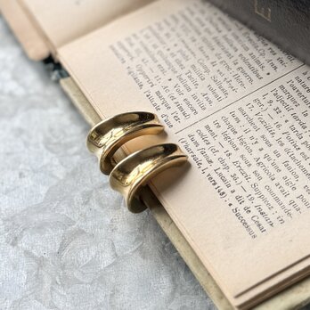 YN50-【 Napier 】ネイピア・ヴィンテージイヤリング 1980-90's Gold Tone Oval Hoop