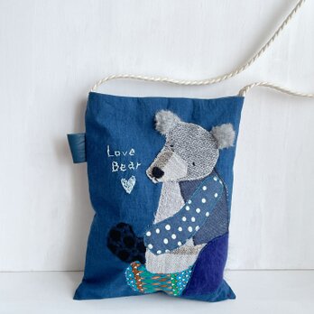 ブルーベア　ショルダーバッグ