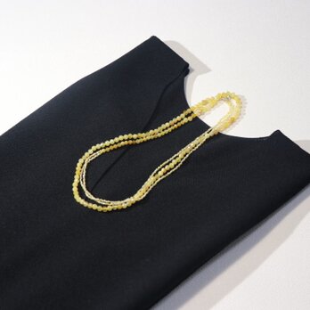 イエローオパールのネックレス