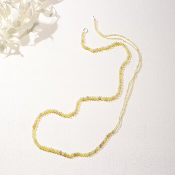 イエローオパールのネックレス