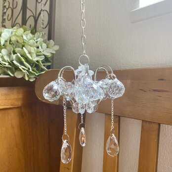 プチシャンデリア　インテリアサンキャッチャー   しずく雲　｜Antique Prism ｜ window decor